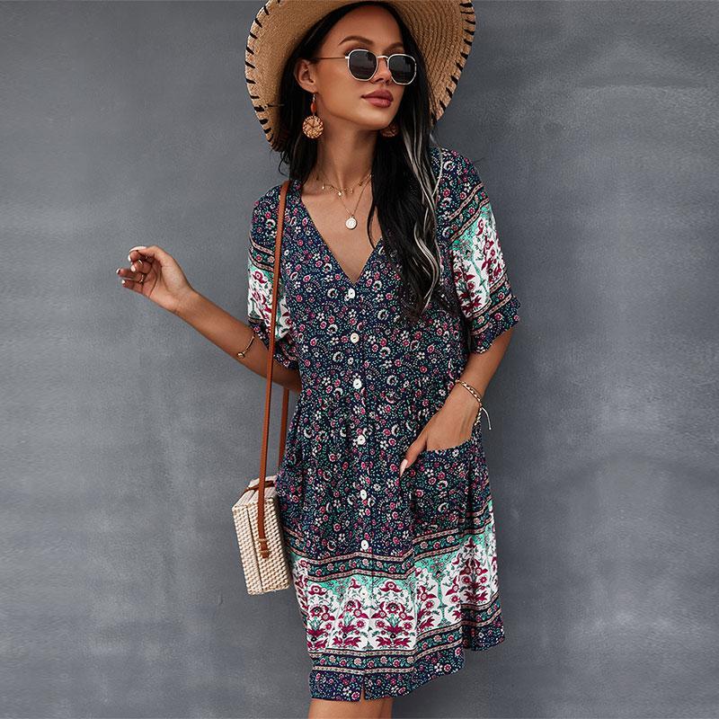 Bloom Dress™ | Casual Boho Mini Dress