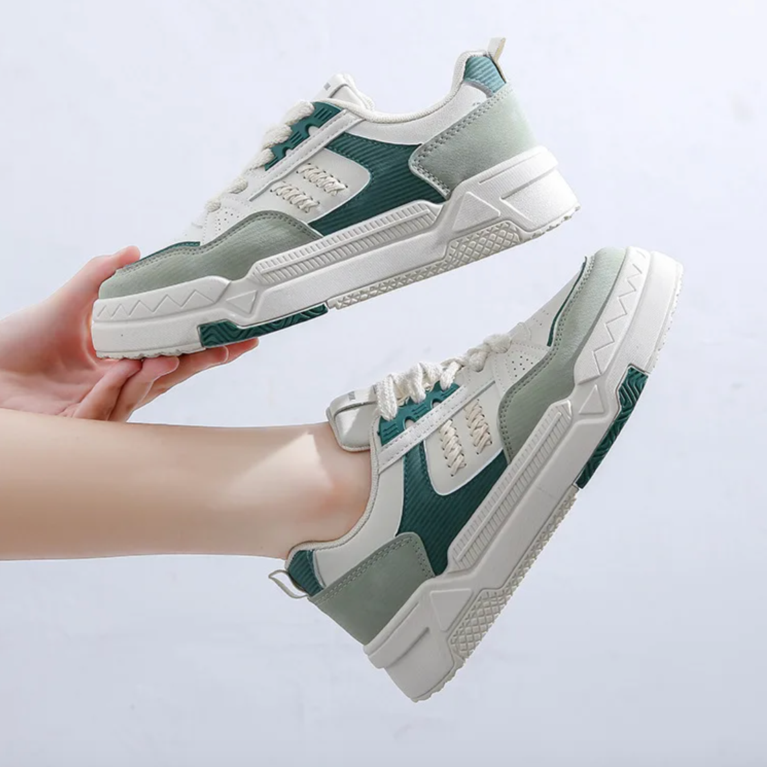 Elena - Lace up Sneakers