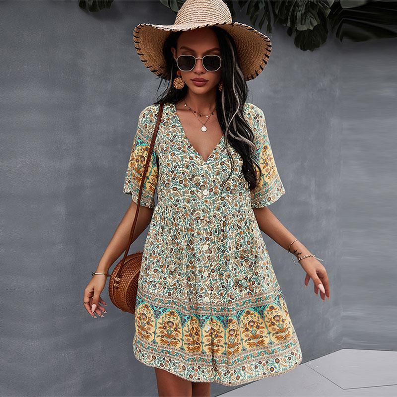 Bloom Dress™ | Casual Boho Mini Dress