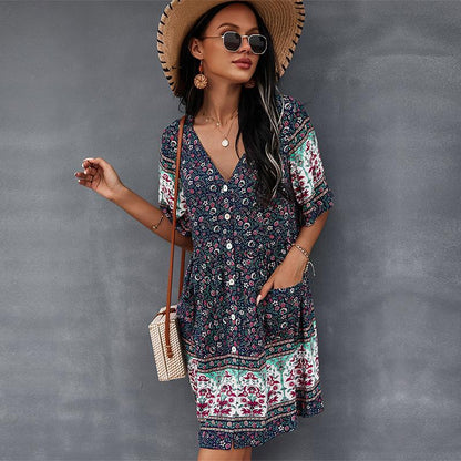 Bloom Dress™ | Casual Boho Mini Dress